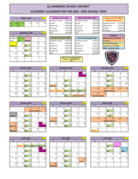 academic calendar cwu